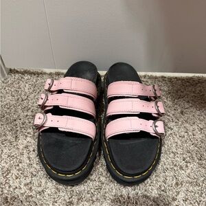 Dr. Martens Pink and Black Sandals